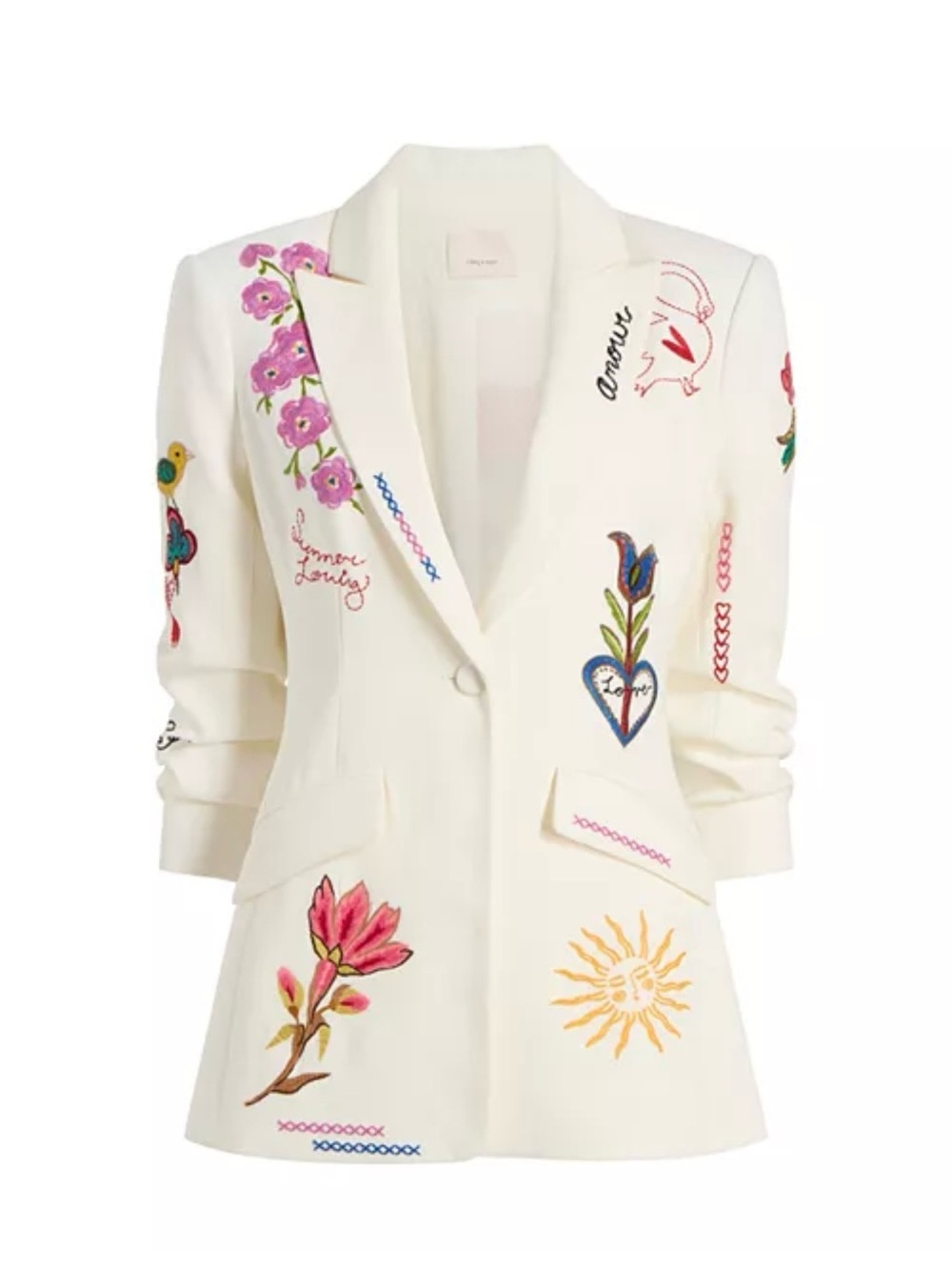 Flawed Cinq à Sept Summer Love Scrunched Cheyenne Blazer NWT Size 8